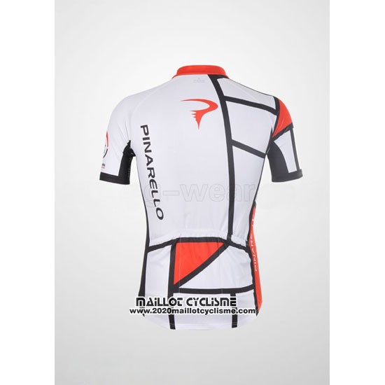 2012 Maillot Ciclismo Pinarello Rouge et Blanc Manches Courtes et Cuissard