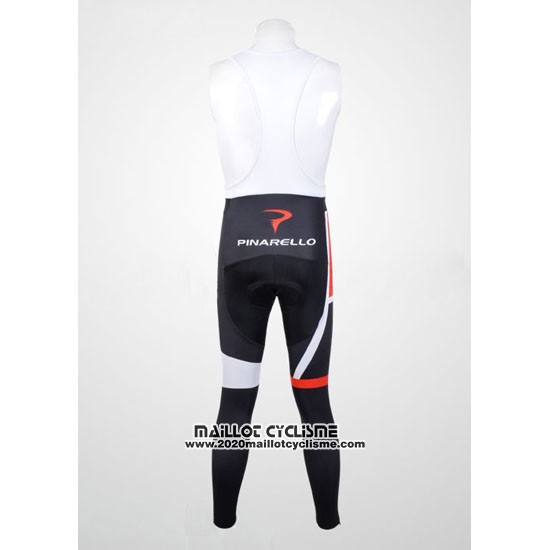 2012 Maillot Ciclismo Pinarello Rouge et Blanc Manches Longues et Cuissard