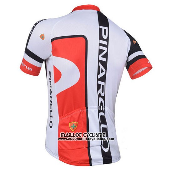 2013 Maillot Ciclismo Pinarello Rouge et Noir Manches Courtes et Cuissard