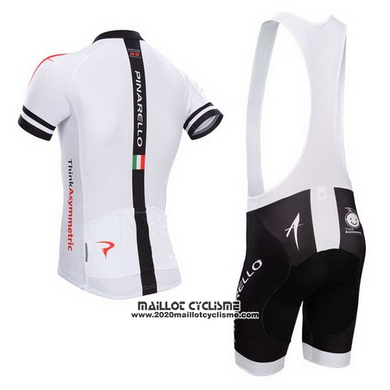 2014 Maillot Ciclismo Pinarello Blanc Manches Courtes et Cuissard