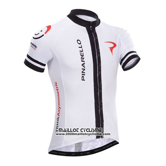 2014 Maillot Ciclismo Pinarello Blanc Manches Courtes et Cuissard