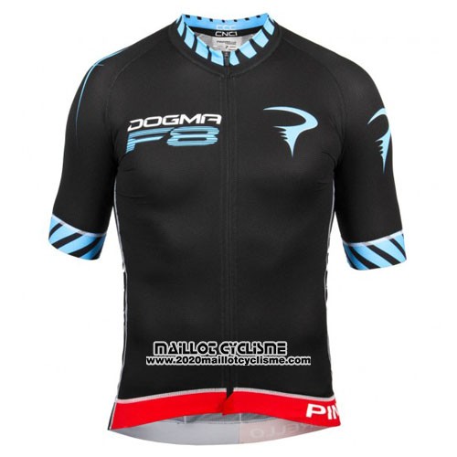 2016 Maillot Ciclismo Pinarello Noir et Bleu Manches Courtes et Cuissard