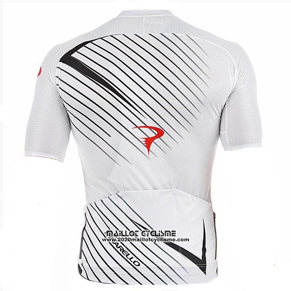 2017 Maillot Ciclismo Pinarello Blanc Manches Courtes et Cuissard