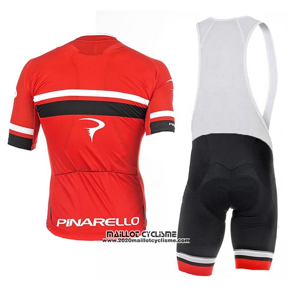 2017 Maillot Ciclismo Pinarello Rouge Manches Courtes et Cuissard