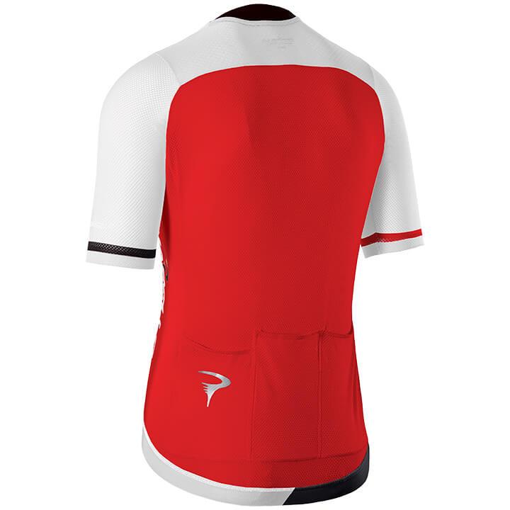 2020 Maillot Cyclisme Pinarello Rouge Blanc Manches Courtes et Cuissard