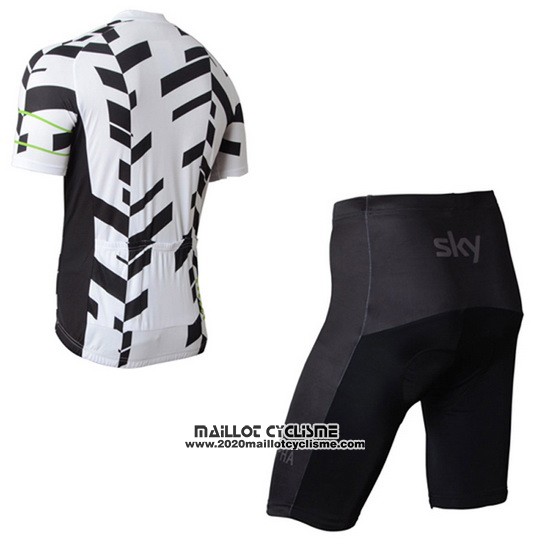 2015 Maillot Ciclismo Rapha Blanc Manches Courtes et Cuissard