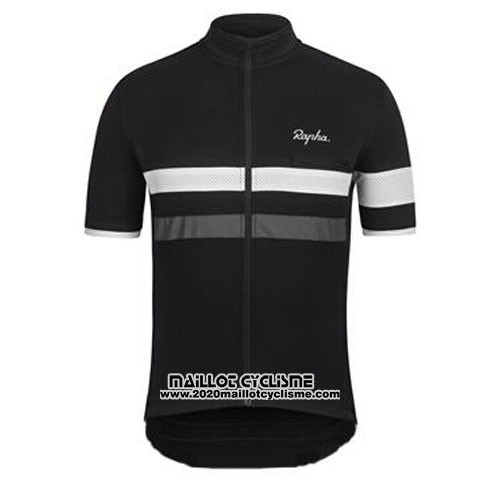 2015 Maillot Ciclismo Rapha Noir et Blanc Manches Courtes et Cuissard