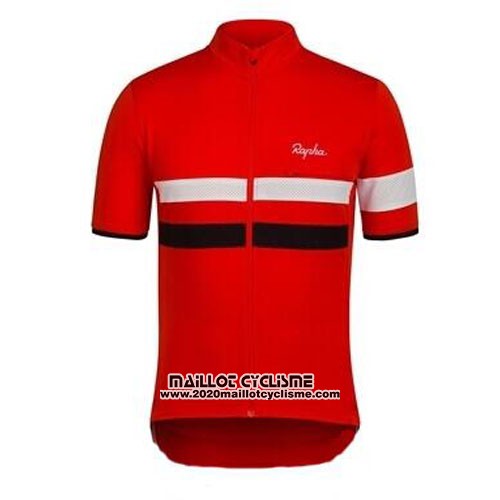 2015 Maillot Ciclismo Rapha Noir et Rouge Manches Courtes et Cuissard