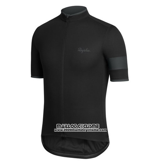 2016 Maillot Ciclismo Rapha Blanc et Noir Manches Courtes et Cuissard