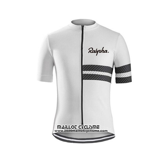2019 Maillot Ciclismo Rapha Blanc Noir Manches Courtes et Cuissard