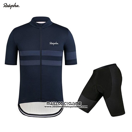 2019 Maillot Ciclismo Rapha Fonce Bleu Manches Courtes et Cuissard