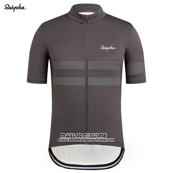2019 Maillot Ciclismo Rapha Fonce Gris Manches Courtes et Cuissard