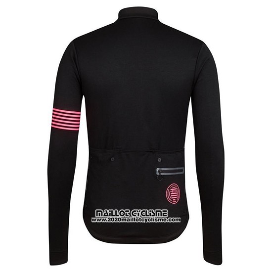 2019 Maillot Ciclismo Rapha Noir Rose Manches Longues et Cuissard