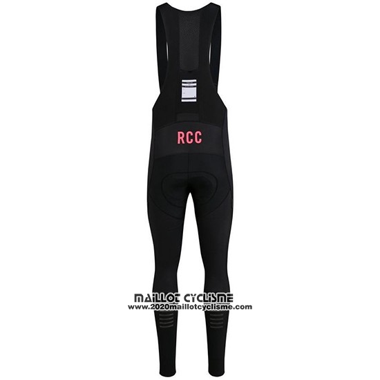 2019 Maillot Ciclismo Rapha Noir Rose Manches Longues et Cuissard