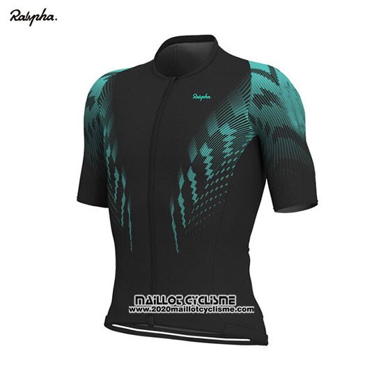 2019 Maillot Ciclismo Rapha Noir Vert Manches Courtes et Cuissard