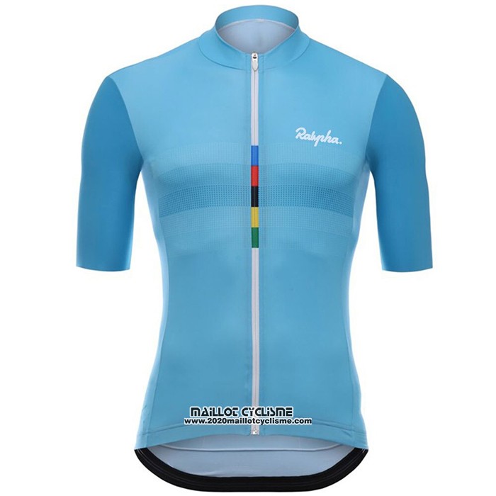 2020 Maillot Ciclismo Rapha Bleu Clair Manches Courtes et Cuissard