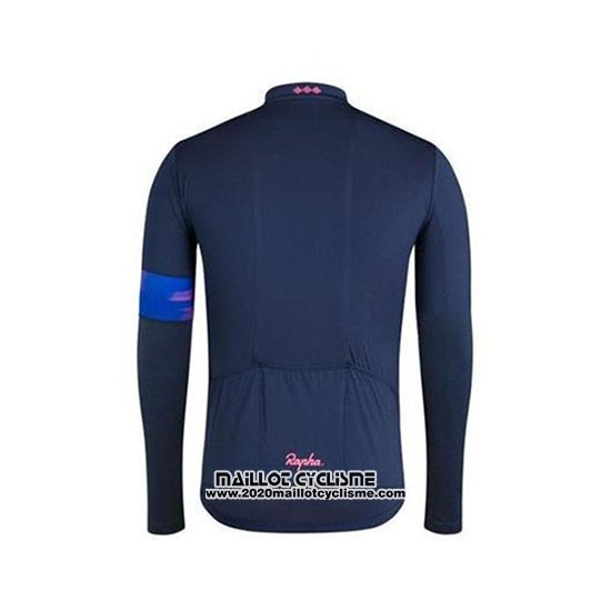 2020 Maillot Ciclismo Rapha Fonce Bleu Manches Longues et Cuissard