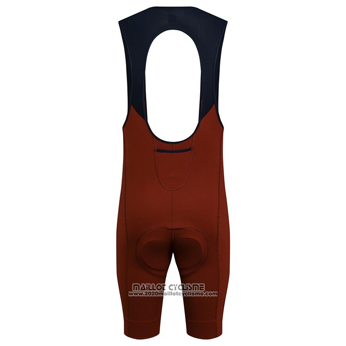 2021 Maillot Cyclisme Rapha Marron Orange Manches Courtes et Cuissard