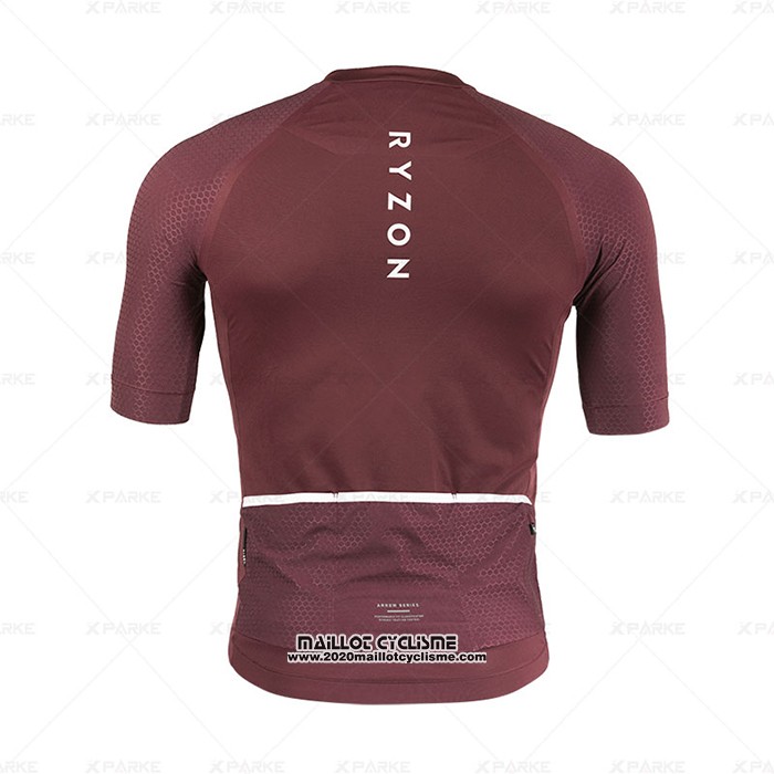 2020 Maillot Ciclismo Ryzon Rouge Manches Courtes et Cuissard
