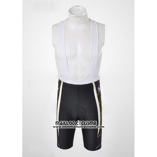 2012 Maillot Ciclismo Scott Noir et Blanc Manches Courtes et Cuissard