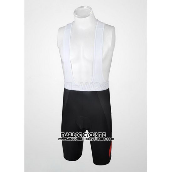 2012 Maillot Ciclismo Scott Noir et Rouge Manches Courtes et Cuissard