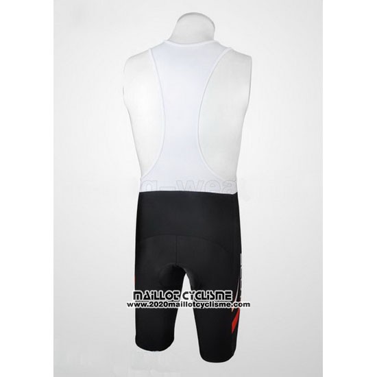 2012 Maillot Ciclismo Scott Noir et Rouge Manches Courtes et Cuissard