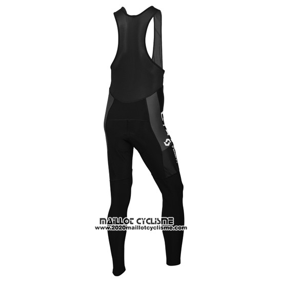 2016 Maillot Ciclismo Scott Blanc et Noir Manches Longues et Cuissard