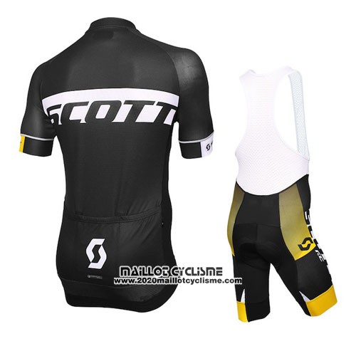2016 Maillot Ciclismo Scott Noir Manches Courtes et Cuissard