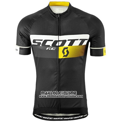 2016 Maillot Ciclismo Scott Noir Manches Courtes et Cuissard