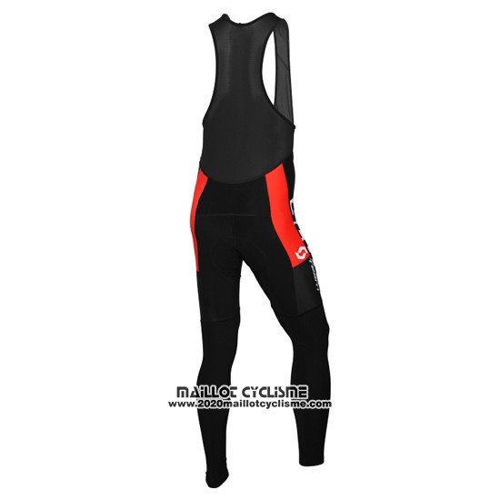 2016 Maillot Ciclismo Scott Orange et Noir Manches Longues et Cuissard