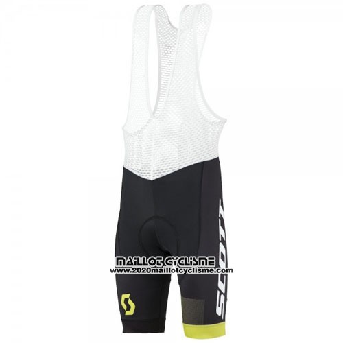 2016 Maillot Ciclismo Scott Vert et Noir Manches Courtes et Cuissard