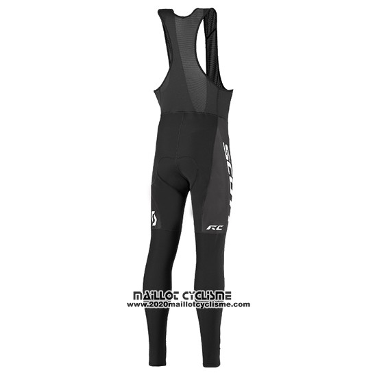 2016 Maillot Ciclismo Scott Vert et Noir Manches Longues et Cuissard