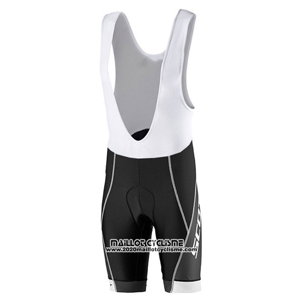 2017 Maillot Ciclismo Scott Noir et Rouge Manches Courtes et Cuissard