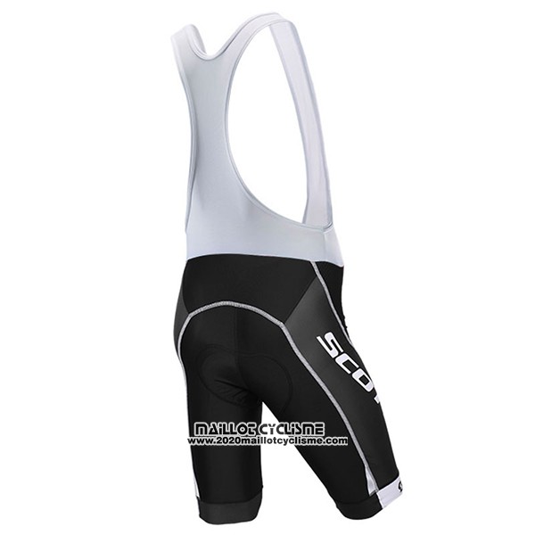 2017 Maillot Ciclismo Scott Noir et Rouge Manches Courtes et Cuissard