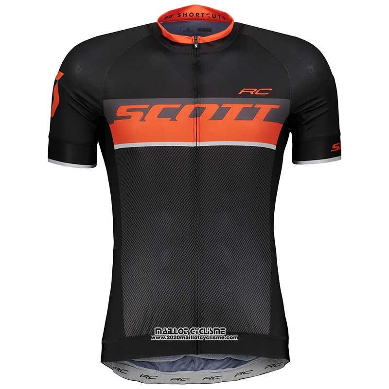 2018 Maillot Ciclismo Scott RC Noir Manches Courtes et Cuissard