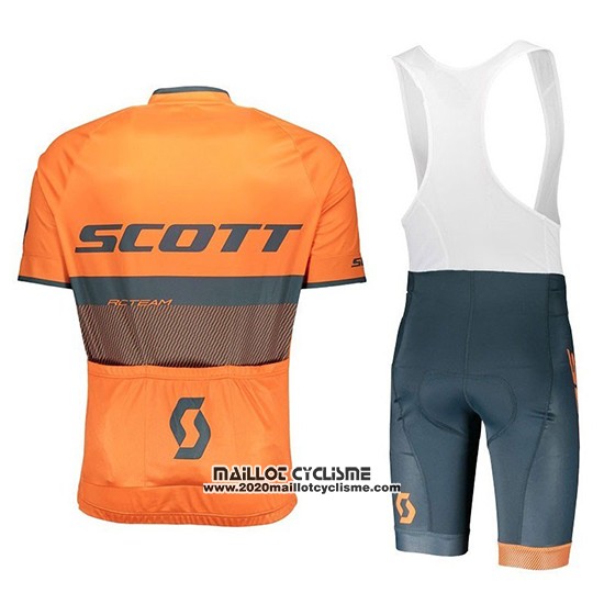 2018 Maillot Ciclismo Scott RC Noir Orange Manches Courtes et Cuissard