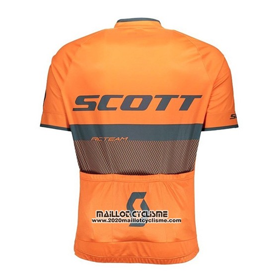 2018 Maillot Ciclismo Scott RC Noir Orange Manches Courtes et Cuissard