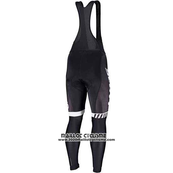 2019 Maillot Ciclismo Scott Noir Blanc Manches Longues et Cuissard