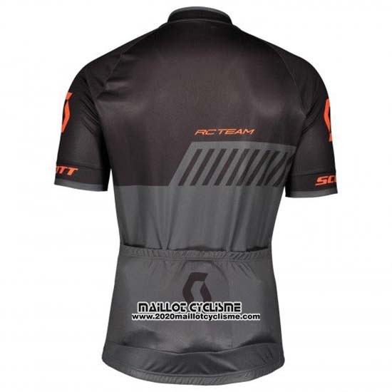 2019 Maillot Ciclismo Scott Noir Gris Manches Courtes et Cuissard