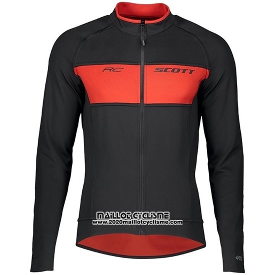 2019 Maillot Ciclismo Scott RC Ff Noir Rouge Manches Longues et Cuissard