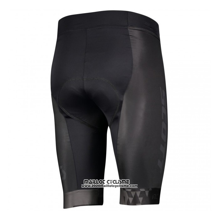 2021 Maillot Cyclisme Scott Noir Manches Courtes et Cuissard