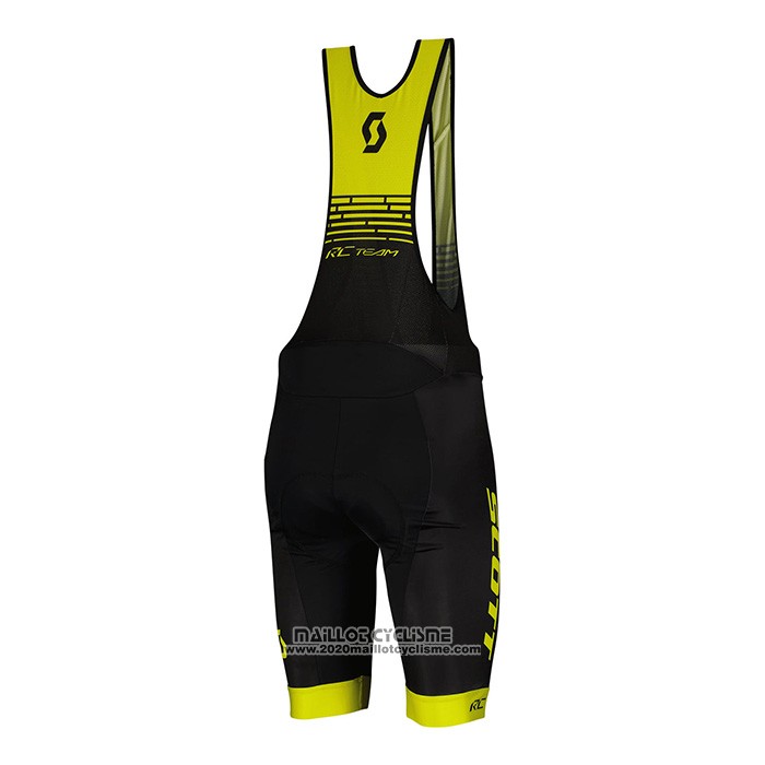 2022 Maillot Cyclisme Scott Blanc Jaune Manches Courtes et Cuissard
