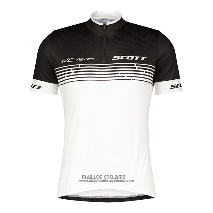 2022 Maillot Cyclisme Scott Blanc Manches Courtes et Cuissard