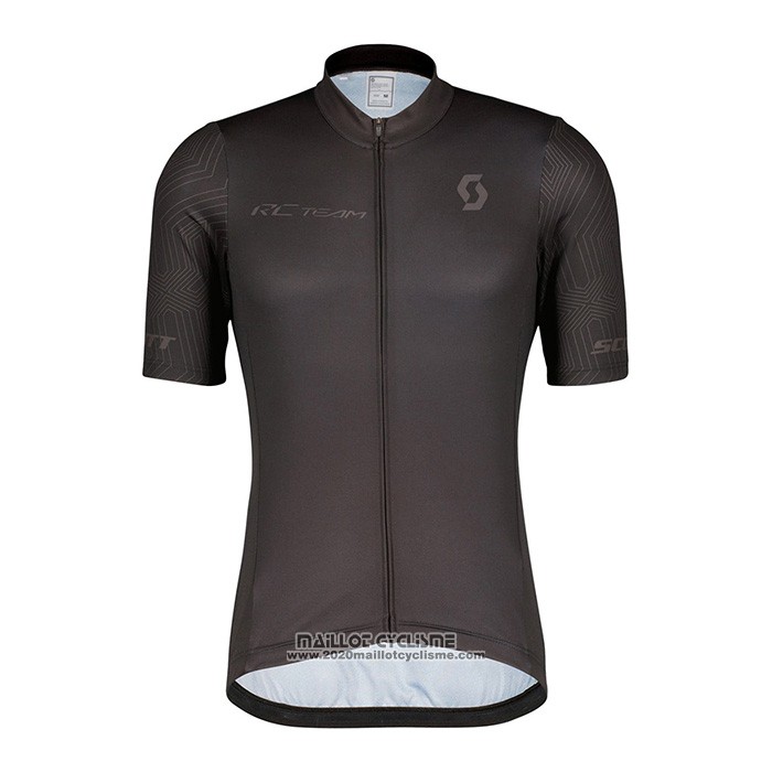 2022 Maillot Cyclisme Scott Noir Manches Courtes et Cuissard