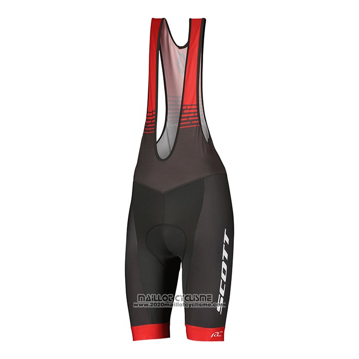 2022 Maillot Cyclisme Scott Rouge Manches Courtes et Cuissard
