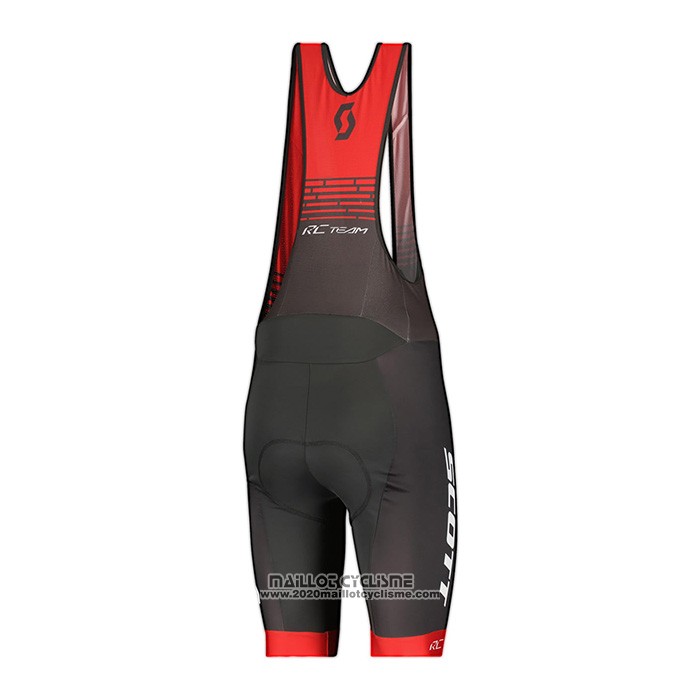 2022 Maillot Cyclisme Scott Rouge Manches Courtes et Cuissard