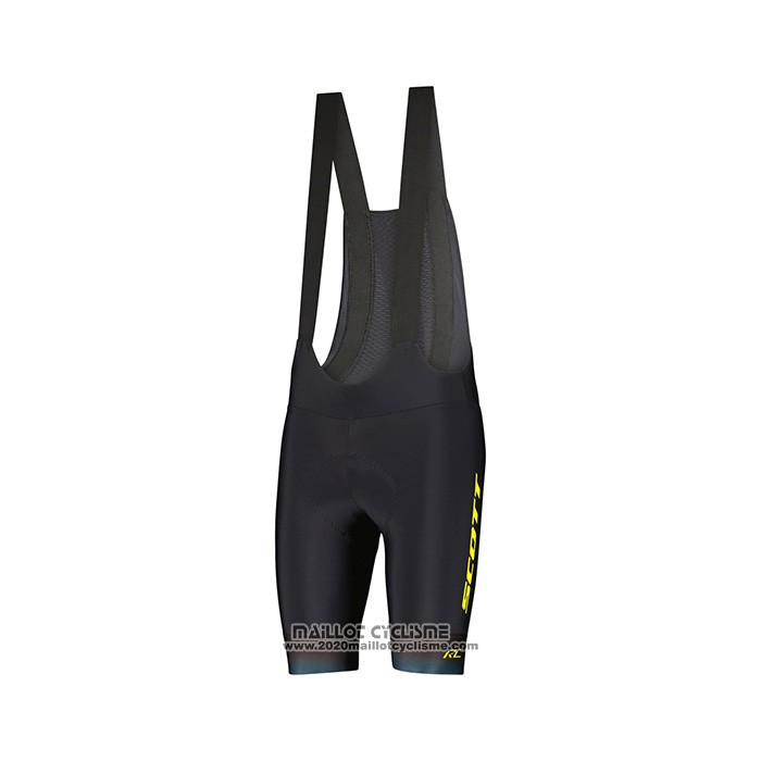 2022 Maillot Cyclisme Scott Vert Marron Manches Courtes et Cuissard