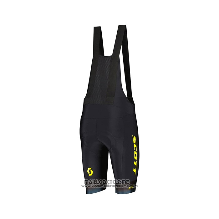 2022 Maillot Cyclisme Scott Vert Marron Manches Courtes et Cuissard