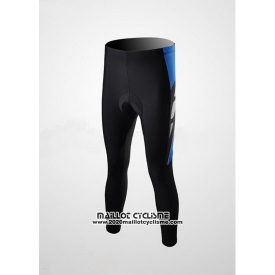 2010 Maillot Ciclismo Shimano Bleu et Noir Manches Longues et Cuissard