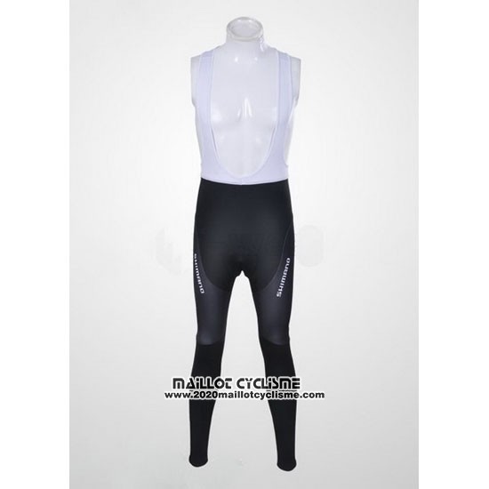 2011 Maillot Ciclismo Shimano Bleu et Blanc Manches Longues et Cuissard